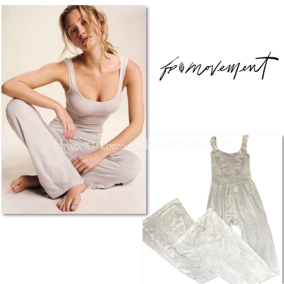 Free People FP Movement Good Karma Flared Onesie
Ice Grey XS/S - Picture 1 of 6